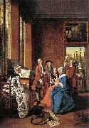 Jan Josef Horemans the Elder Concert in an Interior oil on canvas